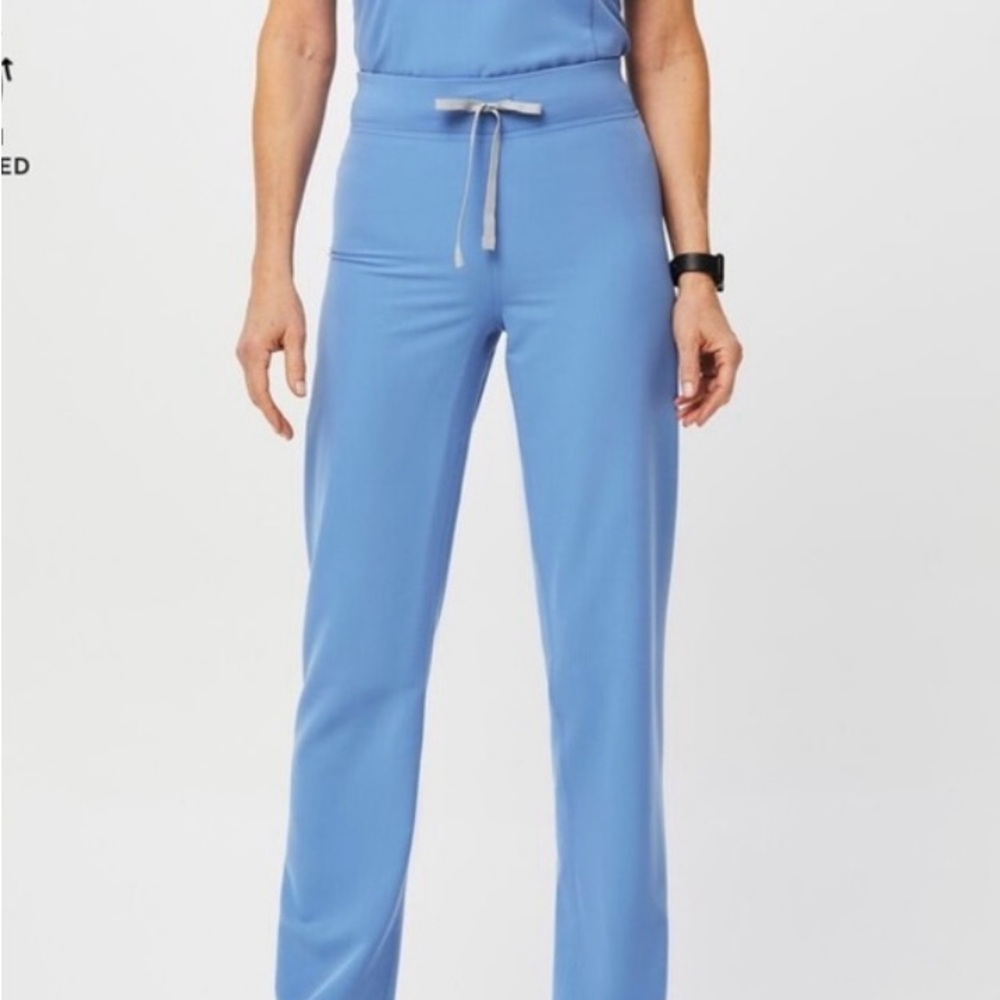 Figs Livingston scrub pants extra small petite , Ciel blue.